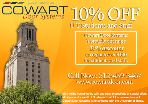 Cowart Door System Provides Discount to UT Community